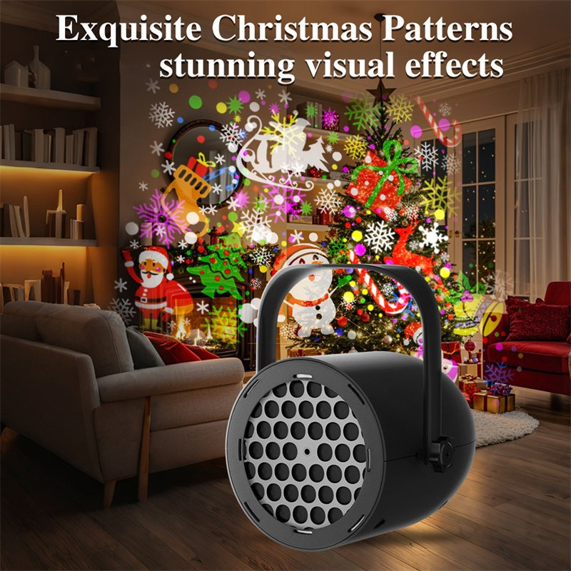 🎅 Light Up Your Christmas | 16 Magical Patterns USB Projector Light for the Whole Family
