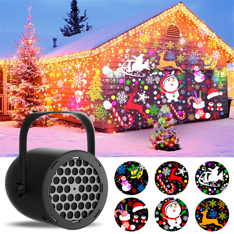 🎅 Light Up Your Christmas | 16 Magical Patterns USB Projector Light for the Whole Family